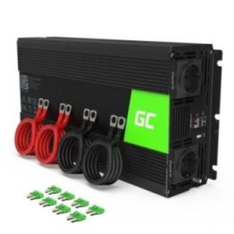 12 V į 230 V įtampos keitiklis Green Cell INV12, 3000 W / 6000 W