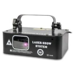 Lazerinis scenos šviesos efektų projektorius LIGHT4ME RGB Geometric, 500 mW