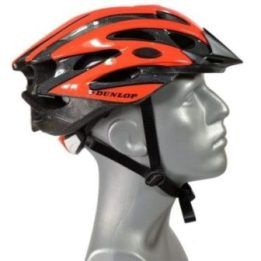 Reguliuojamas dviračio šalmas Dunlop MTB, raudonas