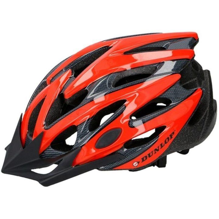 Dviračio šalmas su reguliuojama apimtimi Dunlop MTB, raudonas