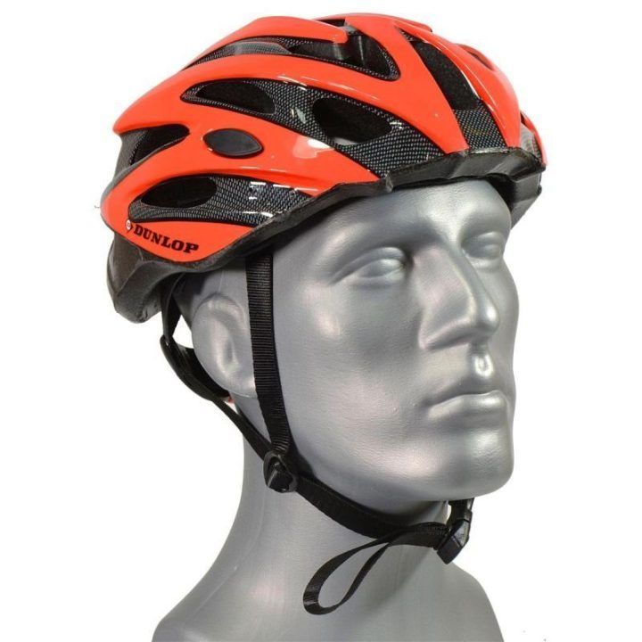 Dviračio šalmas su reguliuojama apimtimi Dunlop MTB, raudonas