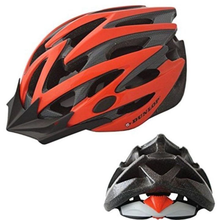 Dviračio šalmas su reguliuojama apimtimi Dunlop MTB, raudonas