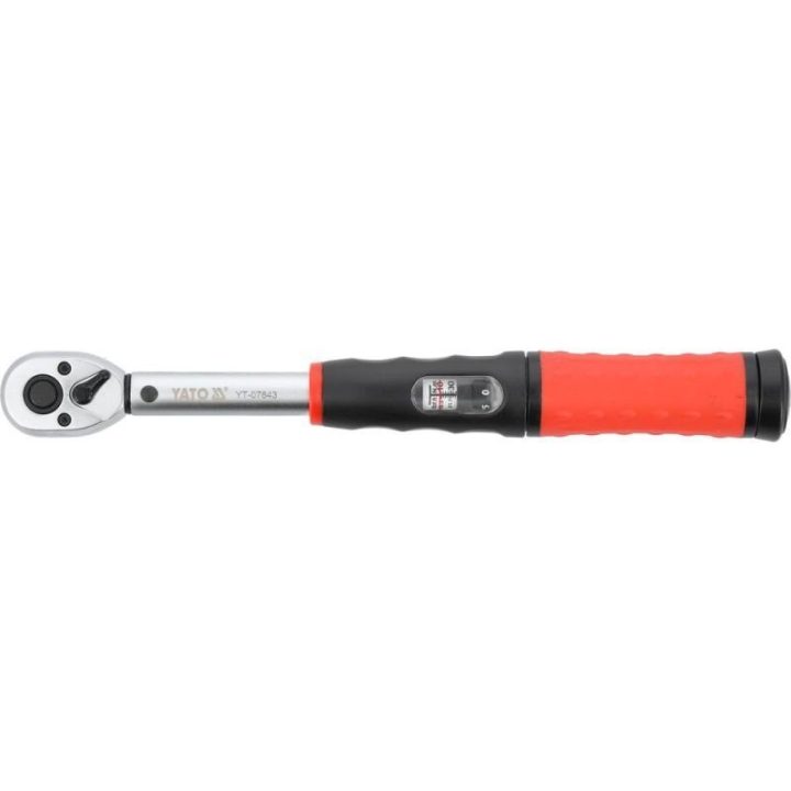 Žvakių keitimo dinamometrinis rinkinys Yato YT-07843, juodas ir raudonas