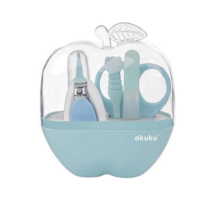 Kūdikių priežiūros rinkinys Akuku Apple Case, mėlynas