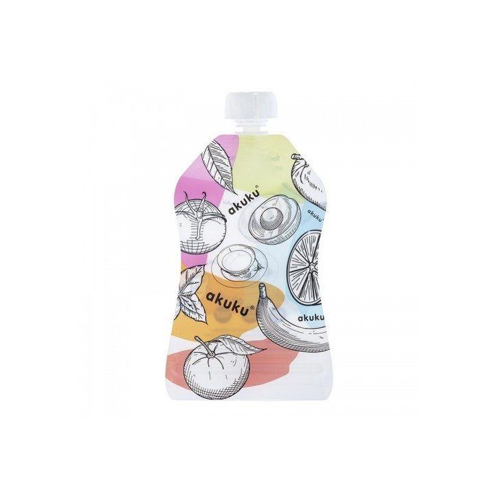 Daugkartinių maisto maišelių rinkinys Akuku, 5 vnt., 150 ml