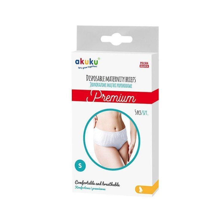 Moteriškos vienkartinės pogimdyminės kelnaitės Akuku, 5 vnt