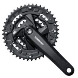 Dviračio švaistikliai Shimano Altus FC-M371, 48/36/26 dantų, juodi