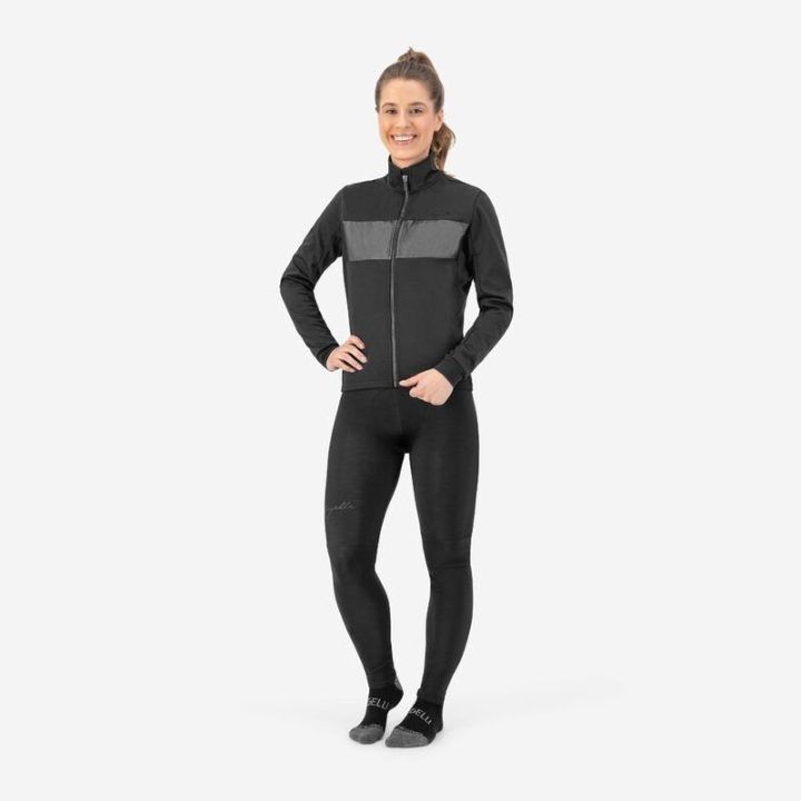 Moteriška žieminė striukė Rogelli ATTQ, pilka ir juoda