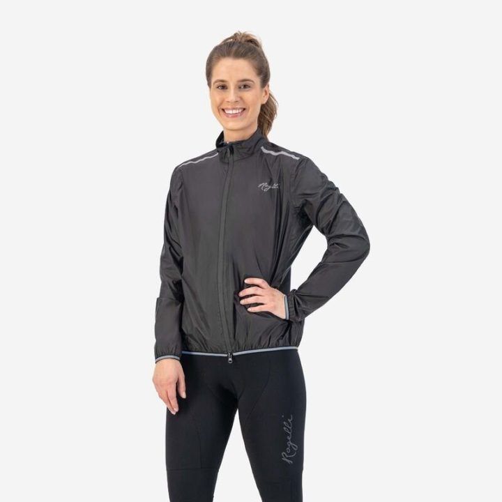 Moteriška lietaus striukė Rogelli Essential, juoda