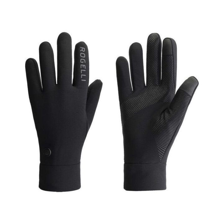 Terminės pirštinės Rogelli Essential Thermal, juodos