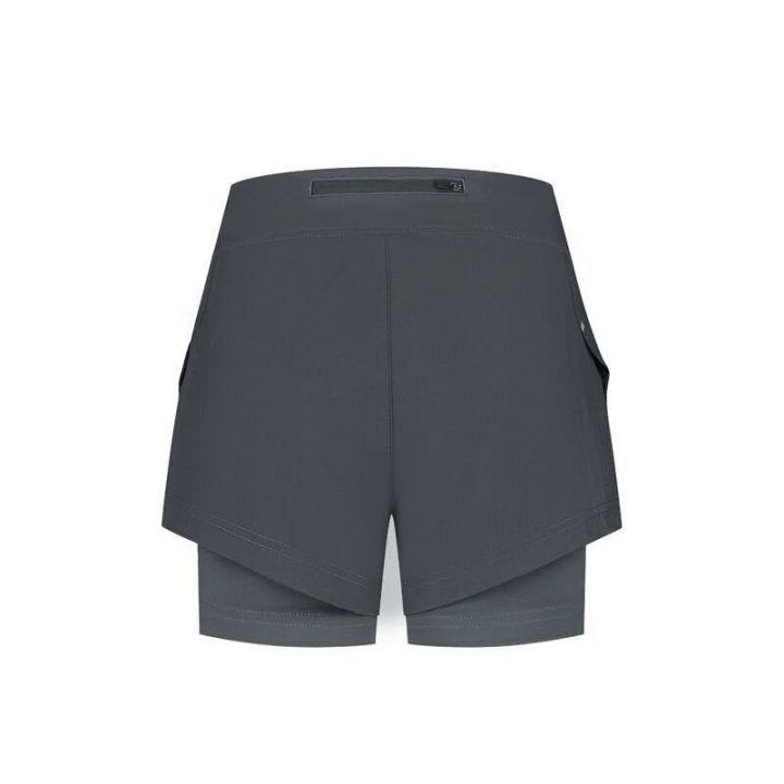 Moteriški bėgimo šortai 2 viename Rogelli Essential 2XL, pilki