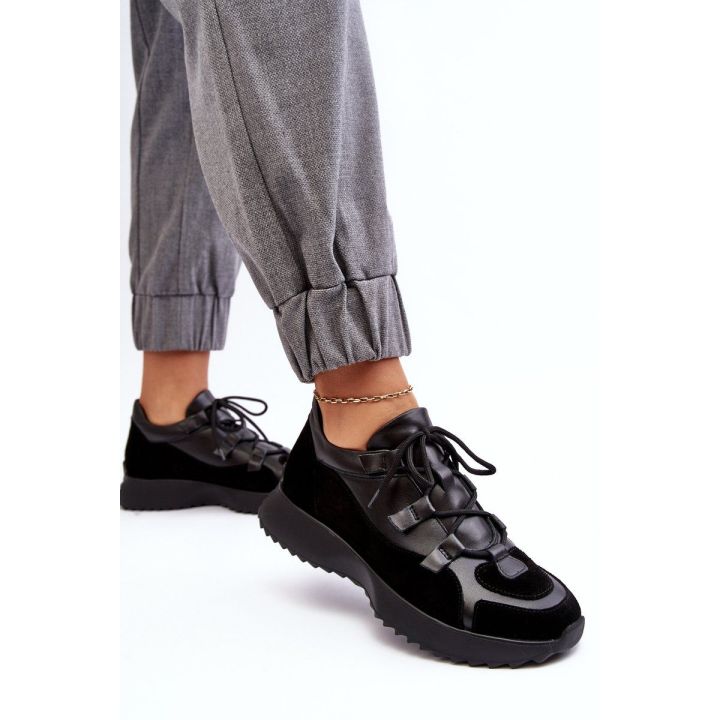 Moteriški odiniai sportiniai bateliai M01/2 Zazoo Black