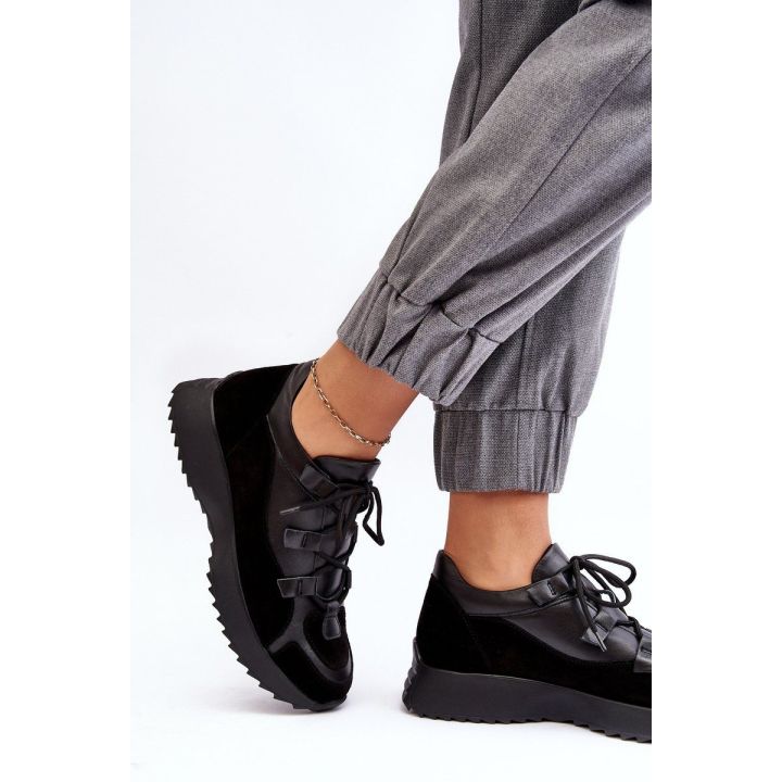 Moteriški odiniai sportiniai bateliai M01/2 Zazoo Black