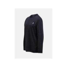 Vyriški marškinėliai ilgomis rankovėmis Peak Performance M Trail Wool Blend, juodi