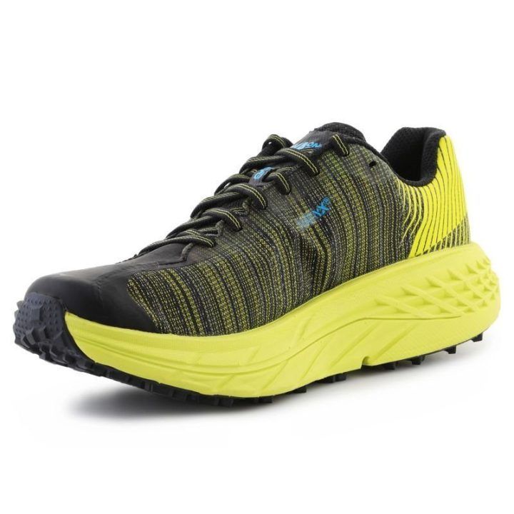 Vyriški bėgimo bateliai Hoka One Evo Speedgoat, geltoni ir juodi