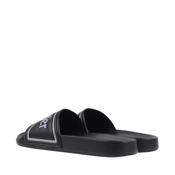 Vyriškos šlepetės su plačiu dirželiu Wrangler Averell, juodos