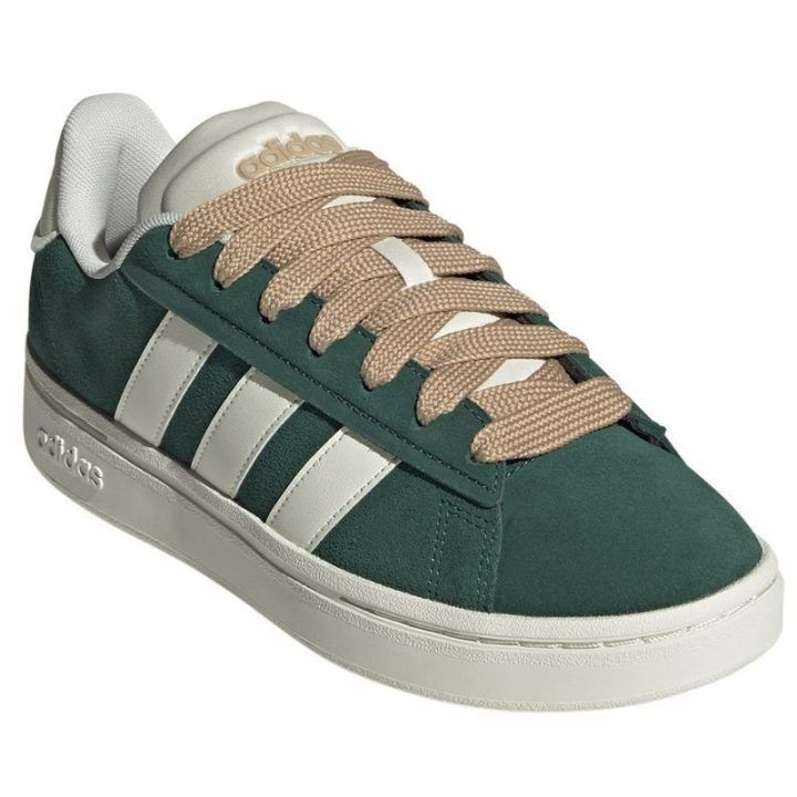 Moteriški sportbačiai su Cloudfoam adidas Grand Court Alpha 00s, žali