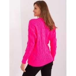 Fluo rožinis megztinis