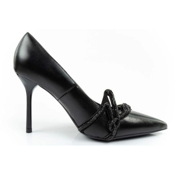 Moteriški aukštakulniai su 10 cm kulnu Karl Lagerfeld, juodi