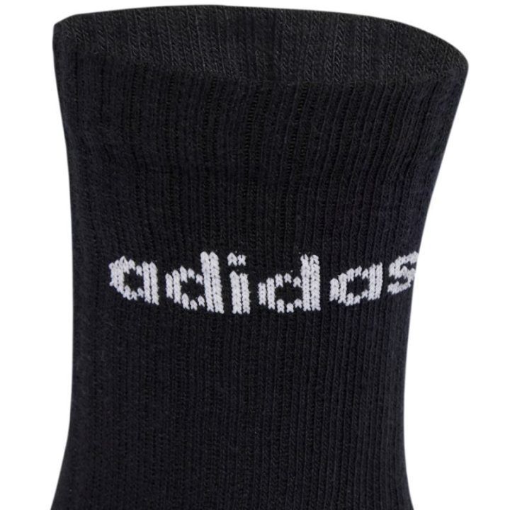 Uniseks paminkštintų kojinių rinkinys adidas Linear, 6 poros, juodos