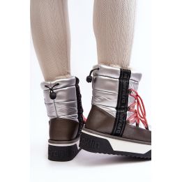 sniego batai su storais padais Vegan D.Franklin DFSH371006 Silver