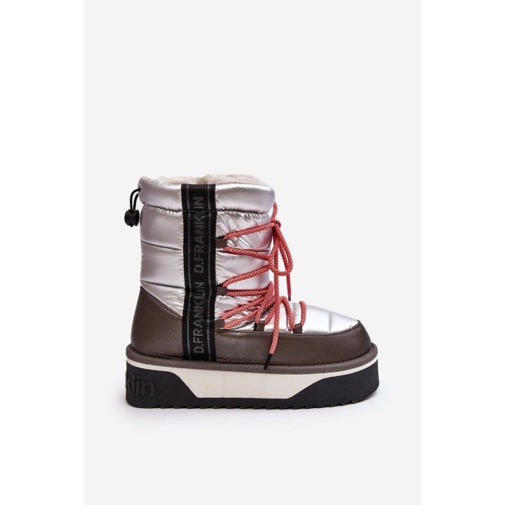 sniego batai su storais padais Vegan D.Franklin DFSH371006 Silver