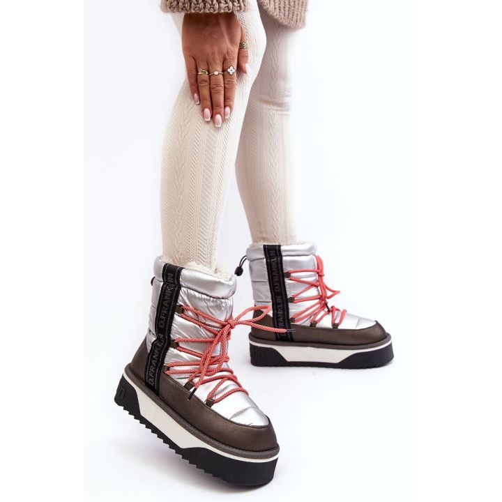 sniego batai su storais padais Vegan D.Franklin DFSH371006 Silver