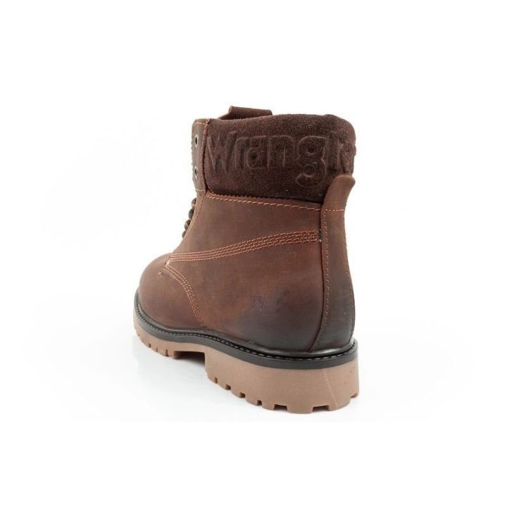 Vyriški odiniai aulinukai su raišteliais Wrangler Arch, tamsiai rudi