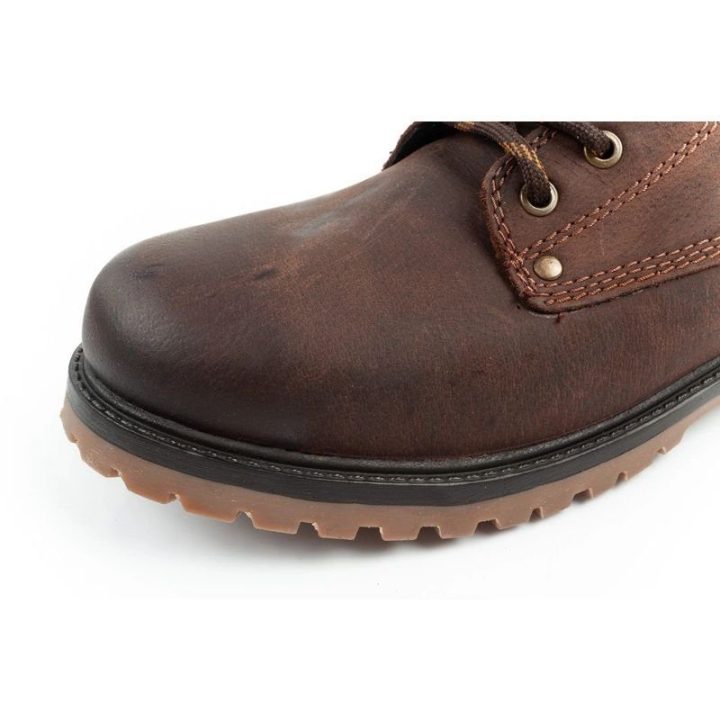 Vyriški elegantiški odiniai aulinukai Wrangler Yuma, tamsiai rudi