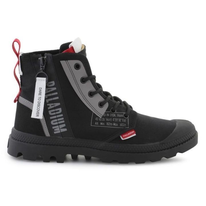 Vyriški aukšti sportbačiai Palladium Pampa Hi Dare ZIP, juodi