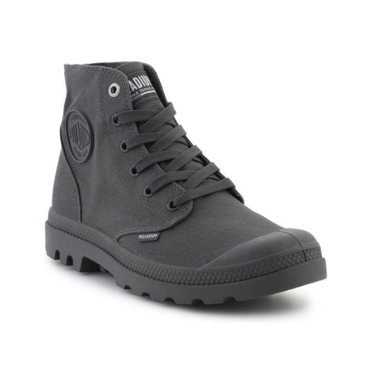 Medvilniniai sportbačiai Palladium Mono Chrome, pilki