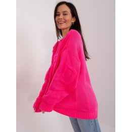Fluo rožinis megztinis