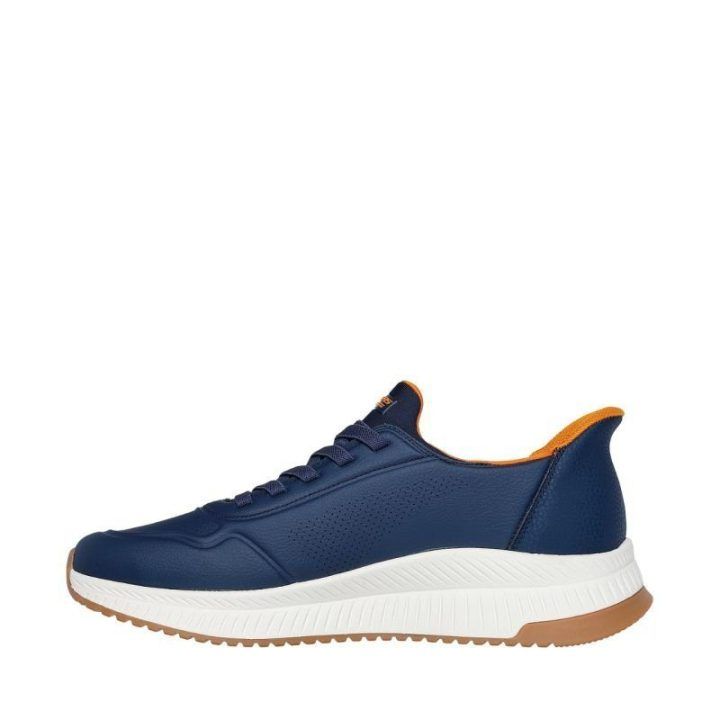 Vyriški įspiriami sportbačiai Skechers Bobs Squad 4, tamsiai mėlyni