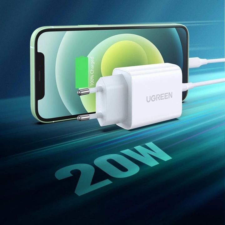 USB maitinimo įkroviklis Power Delivery 3.0 Quick Charge 4.0+ 20W 3A, baltas (60450)