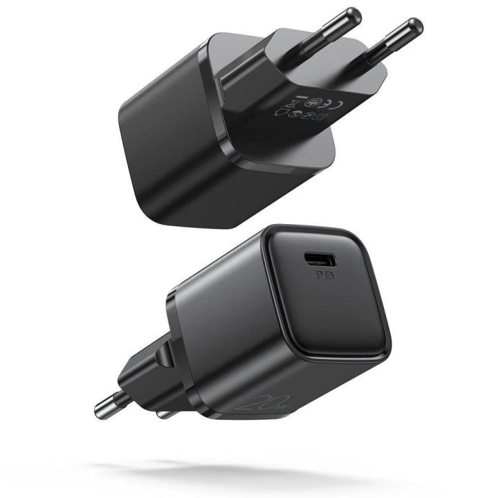 C tipo USB 20W Power Delivery greitojo įkrovimo 3.0 AFC greitasis įkroviklis, juodas (L-P202)