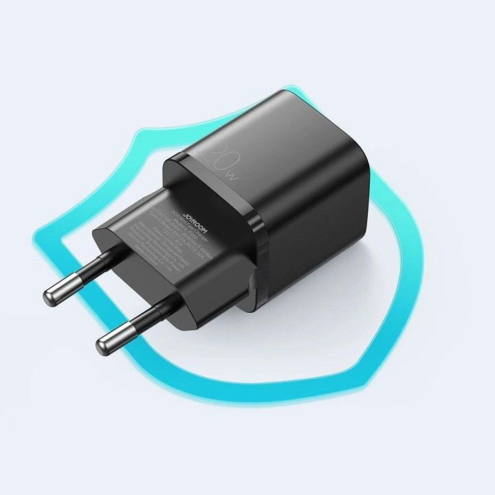 C tipo USB 20W Power Delivery greitojo įkrovimo 3.0 AFC greitasis įkroviklis, juodas (L-P202)