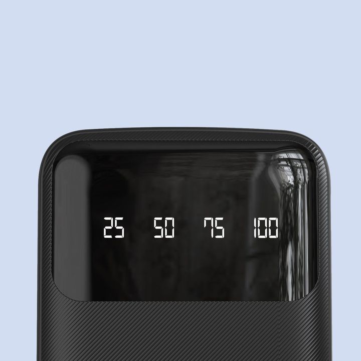 universalus maitinimo blokas 10000 mAh su USB laidu, C tipo USB, Lightning , baltas (K6Pro-white)