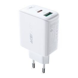 Acefast C tipo USB / USB 32 W tinklo įkroviklis, PPS, PD, QC 3.0, AFC, FCP baltas (A5 baltas)