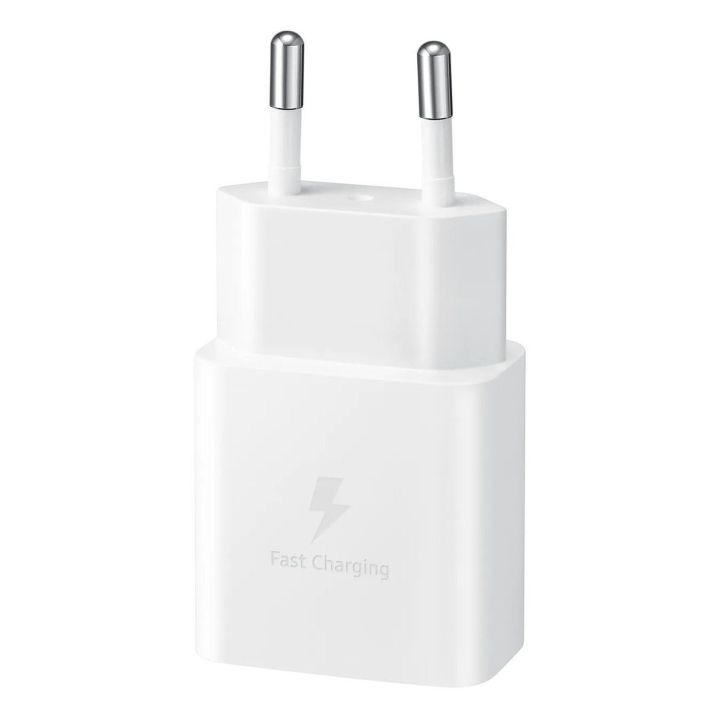 Telefono įkroviklis Samsung 15W USB-C, baltas