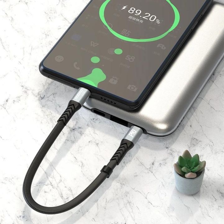 L10C USB Type C - USB Type C PD100W kabelis 0,23 m juodas (L10C)