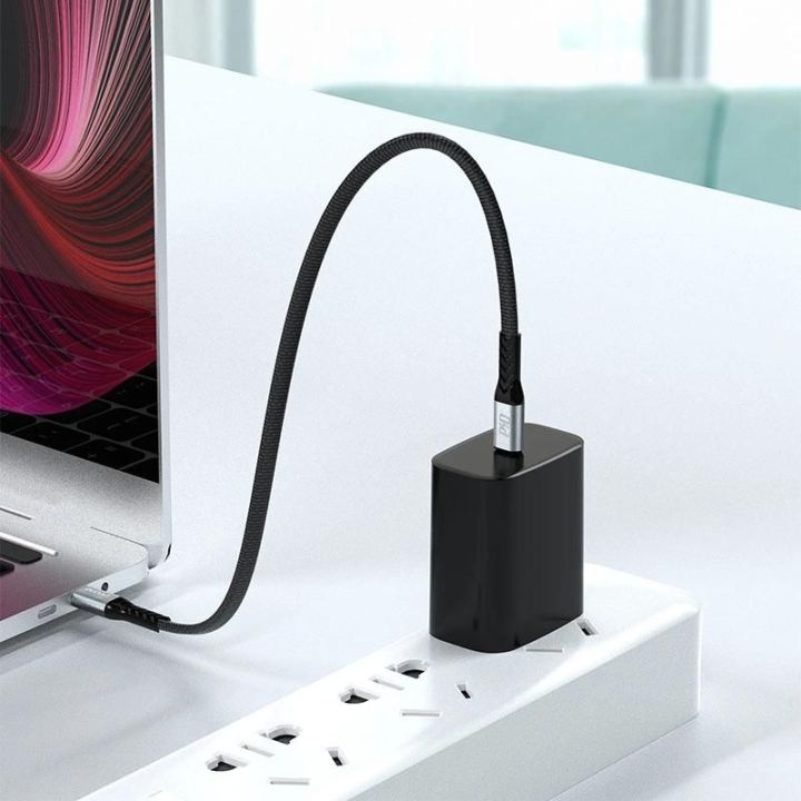 L10C USB Type C - USB Type C PD100W kabelis 0,23 m juodas (L10C)