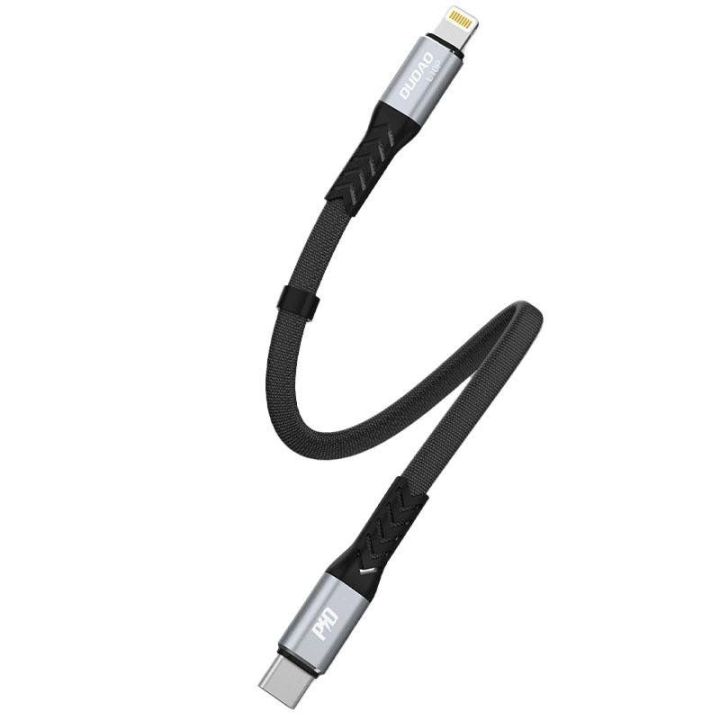L10P C tipo USB - Lightning PD20W kabelis 0,23 m juodas (L10P)