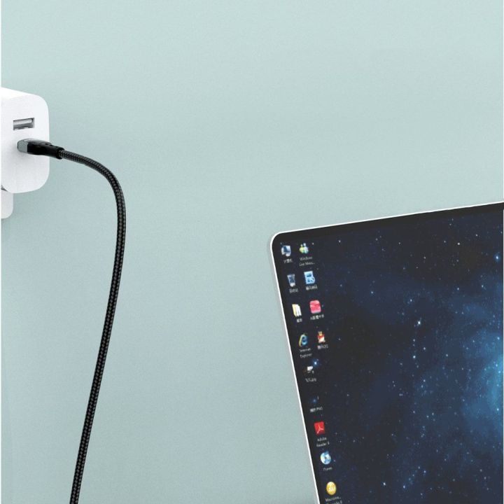 C tipo USB - Lightning greitojo įkrovimo laidas PD 20W 1 m juodas (L7MaxL)