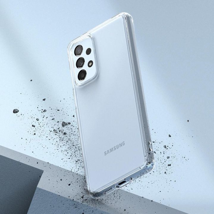 Ringke Fusion dėklas su geliniu rėmeliu Samsung Galaxy A73 skaidrus