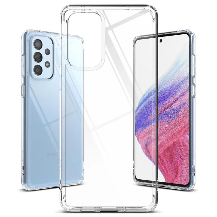 Ringke Fusion dėklas su geliniu rėmeliu Samsung Galaxy A73 skaidrus