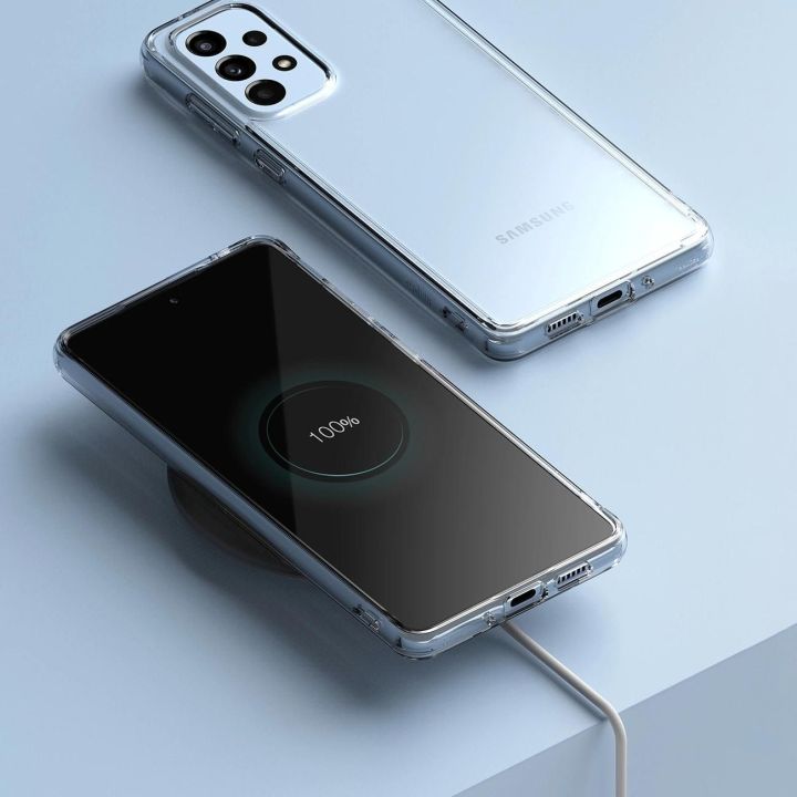 Ringke Fusion dėklas su geliniu rėmeliu Samsung Galaxy A73 skaidrus