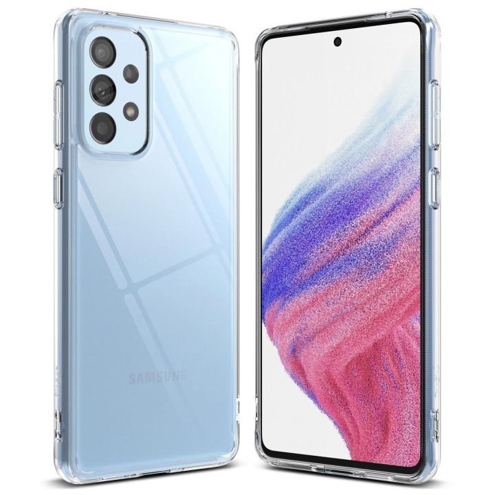Ringke Fusion dėklas su geliniu rėmeliu Samsung Galaxy A73 skaidrus
