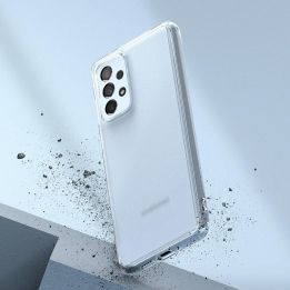 Ringke Fusion Matte korpuso dangtelis su geliniu rėmeliu Samsung Galaxy A73 permatomas
