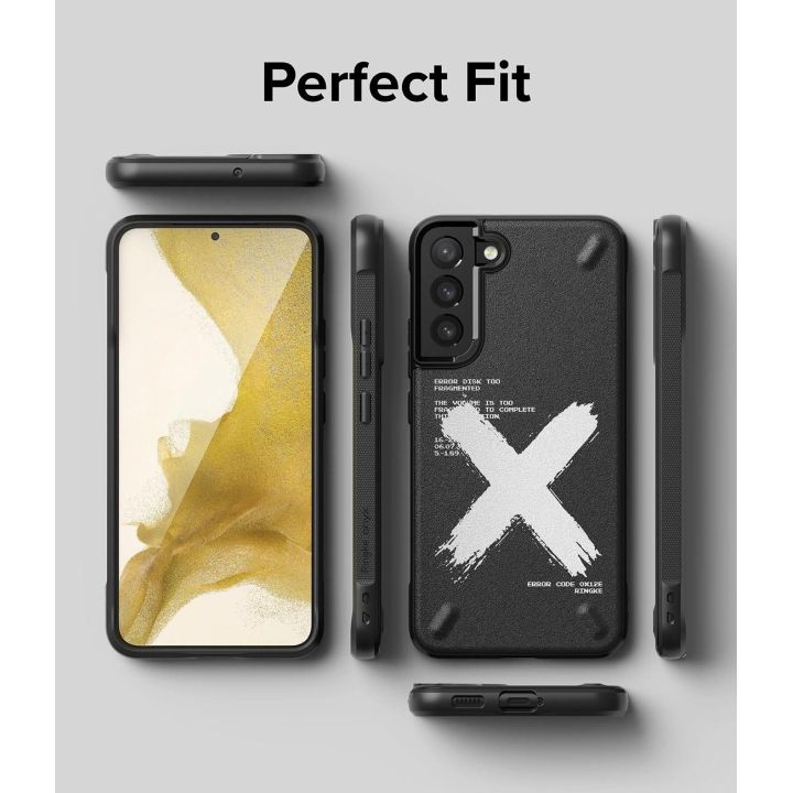 Ringke Onyx Design tvirtas dėklas Samsung Galaxy S22+ (S22 Plus), juodas (X) ()