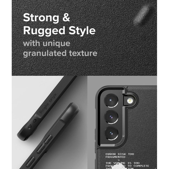 Ringke Onyx Design tvirtas dėklas Samsung Galaxy S22+ (S22 Plus), juodas (X) ()